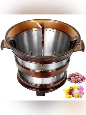 J2 Sorbet Attachment for Nama J2 Ice Cream Maker Stainless Steel